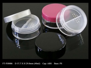 Cosmetic Jar with sifter  Cosmetic Product Packaging - Plastic